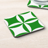 純緑色のパターンを払うためにピーターを強盗する コースター (左側)