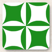 純緑色のパターンを払うためにピーターを強盗する コースター (正面)