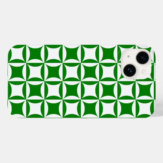 純緑色のパターンを払うためにピーターを強盗する Case-Mate iPhoneケース (裏面 (横))