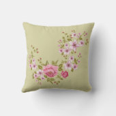 純自然 – 夏のバラ1 クッション (裏面)