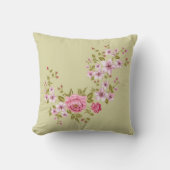 純自然 – 夏のバラ1 クッション (正面)