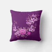 純自然 – 夏のバラ2 クッション (裏面)