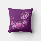 純自然 – 夏のバラ2 クッション (正面)