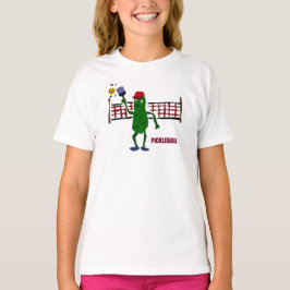 純芸術のPickleballを遊ぶおもしろいなピクルス Tシャツ