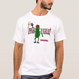 純芸術のPickleballを遊ぶおもしろいなピクルス Tシャツ