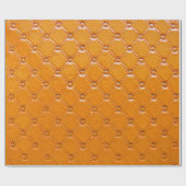 純茶色の革の表皮。 ラッピングペーパー (フラット)