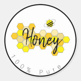 純蜂蜜ラベル ラウンドシール