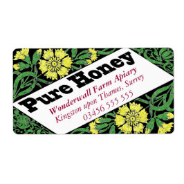 純蜂蜜黄色の花 ラベル