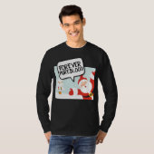 純血のクリスマスサンタTシャツ Tシャツ (正面フル)