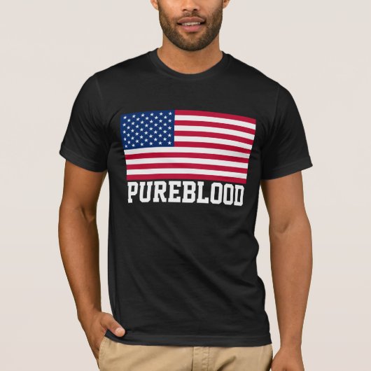 純血の愛国心のあるTシャツ Tシャツ (正面)