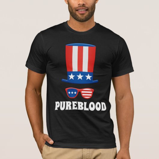 純血の愛国者Tシャツティー Tシャツ (正面)
