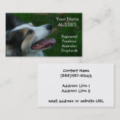 純血の黒い三色のオーストラリアの名刺 名刺 (正面/裏面)