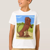純血アイルランド・セッター犬Tシャツ Tシャツ (正面)