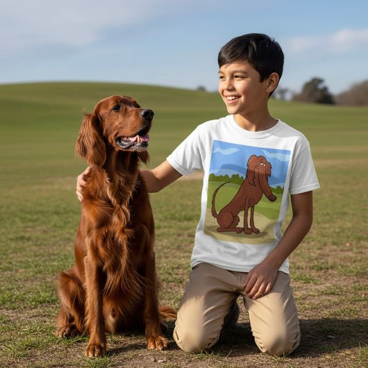純血アイルランド・セッター犬Tシャツ Tシャツ