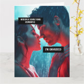 純血ロマンチックなアンチ-VAXグリーティングカード カード (黄色い花)