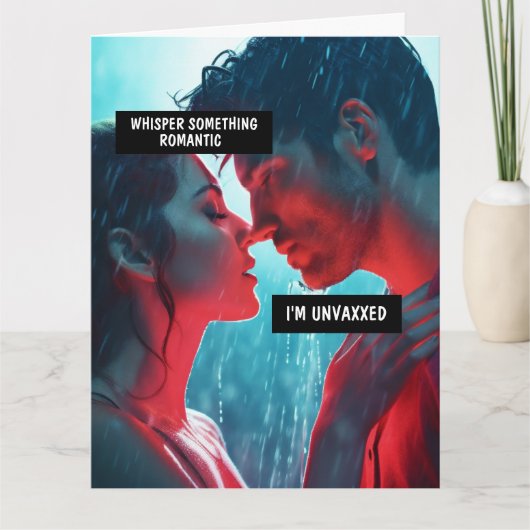 純血ロマンチックなアンチ-VAXグリーティングカード カード (正面)