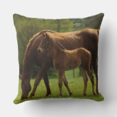 純血種のロバ及び子馬2 クッション (裏面)