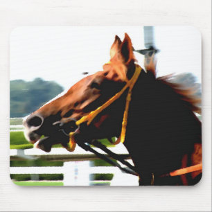 純血種の競走馬のマウスパッド マウスパッド