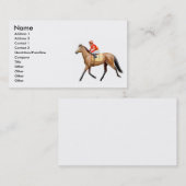 純血種の競走馬の名刺 名刺 (正面/裏面)
