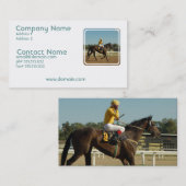 純血種の競走馬の名刺 名刺 (正面/裏面)