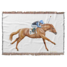 純血種の競走馬の騎手のブランケット