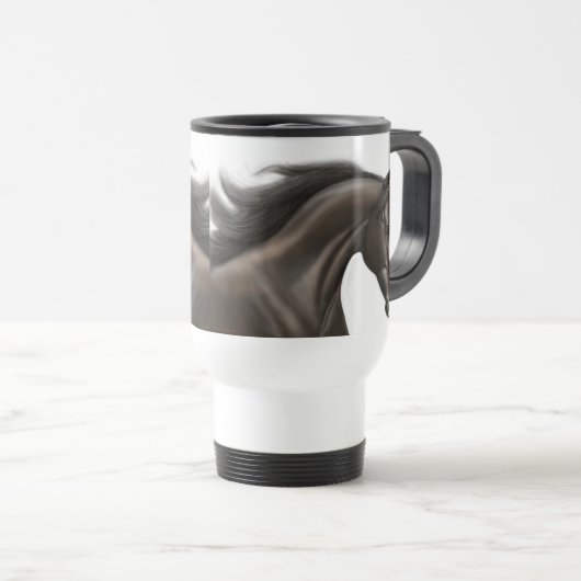 純血種の競馬馬のタンブラー トラベルマグ (正面右)