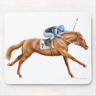 純血種の競馬馬のマウスパッド マウスパッド