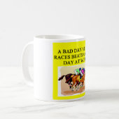 純血種の競馬 コーヒーマグカップ (正面左)