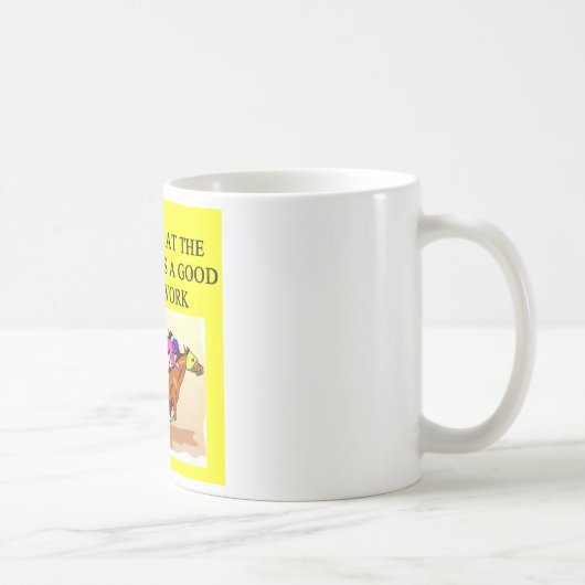 純血種の競馬 コーヒーマグカップ (右)