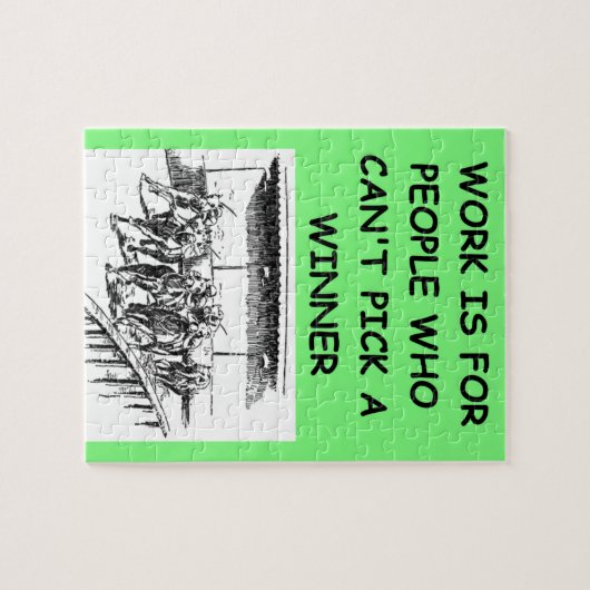 純血種の競馬 ジグソーパズル (横)