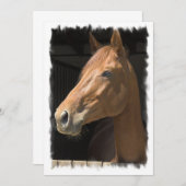 純血種の馬の招待状 招待状 (正面/裏面)