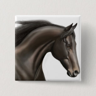 純血種の馬Pin 缶バッジ