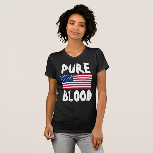 純血(アンチ・バックス)愛国的Tシャツ Tシャツ (正面フル)