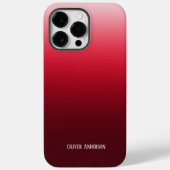 純赤ミニマル色の色を名前で消す Case-Mate iPhoneケース (裏面)