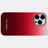 純赤ミニマル色の色を名前で消す Case-Mate iPhoneケース (裏面 (横))