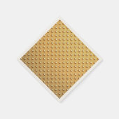 純金の真珠パターン+あなたのテキスト/写真 スタンダードカクテルナプキン (角)