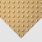 純金の真珠パターン+あなたのテキスト/写真 薄葉紙 (詳細)