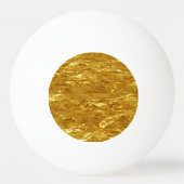純金ゴールドパターン/金ゴールド箔 卓球ボール (正面)