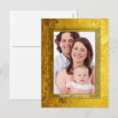 純金フォトフレームI +あなたの写真と文字 シーズンポストカード (正面/裏面)