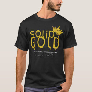 純金: 前部ロゴ Tシャツ