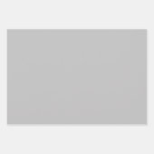 純銀無地の色 ラッピングペーパーシート (正面)