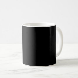 純黒無地の色 コーヒーマグカップ