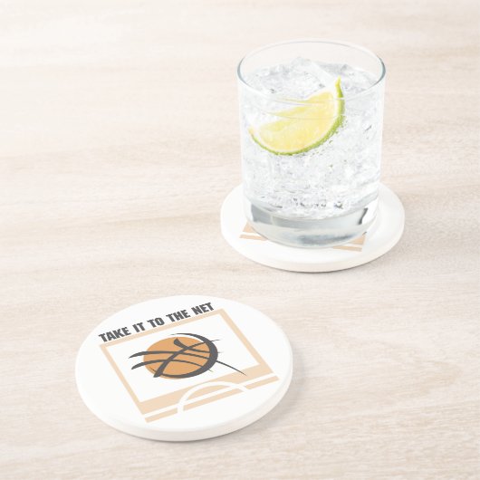 純Tシャツおよびギフトにそれを取って下さい コースター (側面)