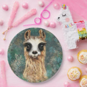 紙おもしろいプレートと好奇心ベビーラマ ペーパープレート (パーティー)