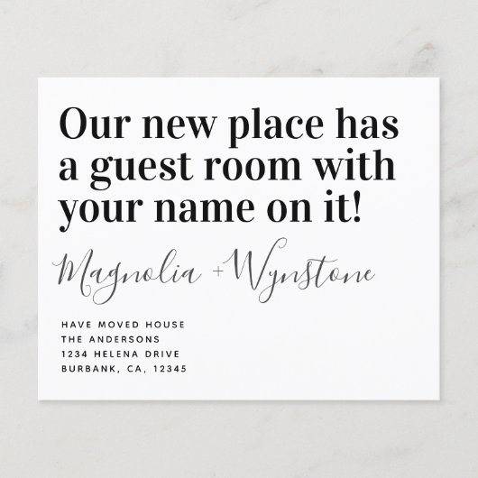 紙おもしろい引越住宅案内はがき チラシ (正面)