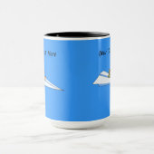 紙おもしろい飛行機パイロット マグカップ (中央)