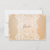 紙およびレースのサンキューカード サンキューカード (裏面)