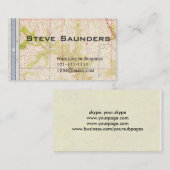 紙およびTopoの地図の両側をカスタマイズ 名刺 (正面/裏面)