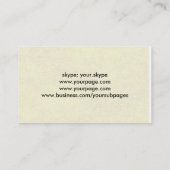 紙およびTopoの地図の両側をカスタマイズ 名刺 (裏面)