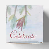 紙お祝いハート箱入りカップケーキ フェイバーボックス (上部)